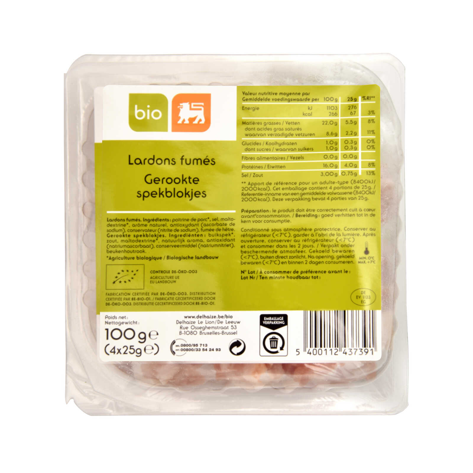 Delhaize | Bio | Spekblokjes | Bio 