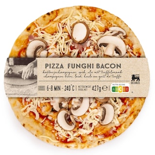 Delhaize | Pizza | Funghi | Bacon 