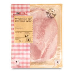 Delhaize | Jambon cuit au four | Sans gluten +/- 150 gr