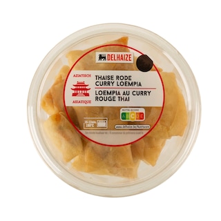 Delhaize | Kussen garnalen curry rood Thai 