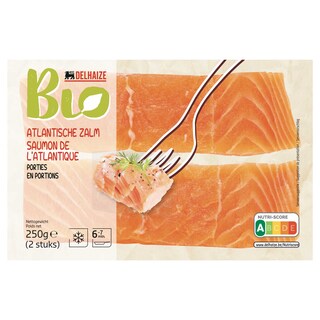 Delhaize | Bio | Saumon | Atlantique | Bio 2 x 125 gr
