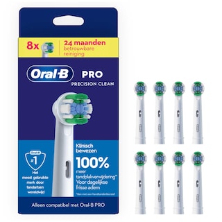 Oral-B | 8 opzetborsteltjes | Precision clean 