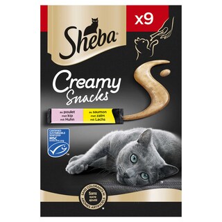 Sheba | Creamy snacks | Zalm 9 x 12 gr