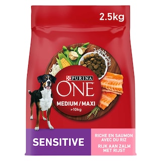 Purina ONE | Hondenvoeding | Medium/Max | Brokjes | Zalm 