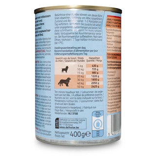 Delhaize | Aliment chien | Terrine | Adult | Boeuf 