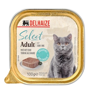 Delhaize | Aliment chat | Terrine | Adult 