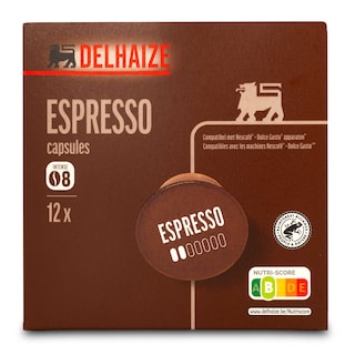 Delhaize | Koffie | Espresso 08 | Dolce Gusto capsules 