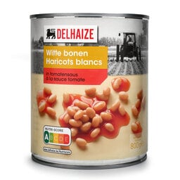 Delhaize | Haricots | Blancs | Sauce Tomate 
