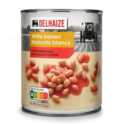 Delhaize | Bonen | Witte | Tomatensaus 800 gr