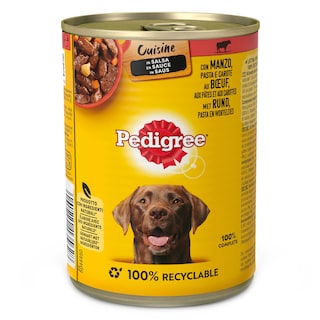 Pedigree | Aliment chien | Sauce | Boeuf | Pâtes 