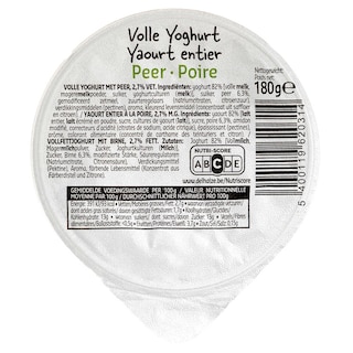 Delhaize | Yoghurt | Vol | Stoofpeer 