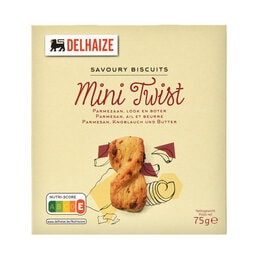 Delhaize | Twists | Mini | Parmezaan-Knoflook-Boter 75 gr