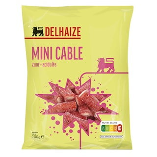Delhaize | Bonbons | Mini cable | Acidulé 