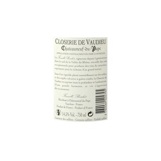FR RHONE CHATEAUNEUF DU PAPE | Châteauneuf du Pape AOC | Closerie de Vaudieu 2013 Rouge 