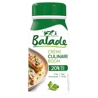 Balade | Crème culinaire | 20% M.G. | Sans additifs | Eco 