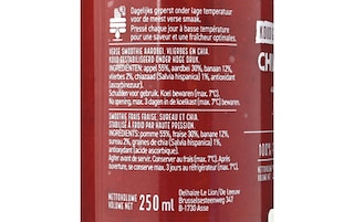 Delhaize | Smoothie | fraise chia 250ml 25 cl