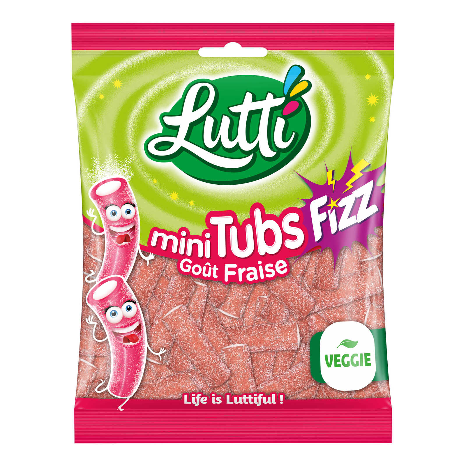 Lutti Snoepjes | Fili tubs | Aardbei
