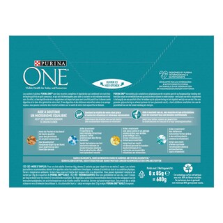 Purina ONE | Kattenvoeding | Adult | Rund & kip 8 x 85 gr