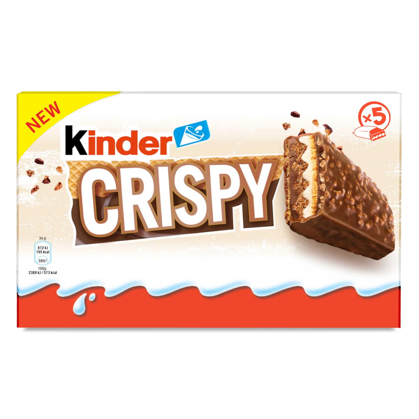 Kinder Crispy | Reep | 5 stuks