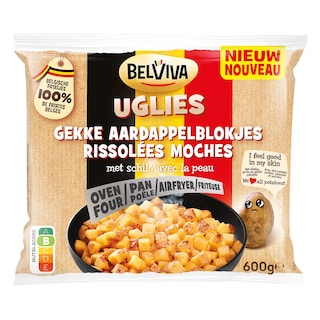 Belviva | Aardappelblokjes | Met schil 