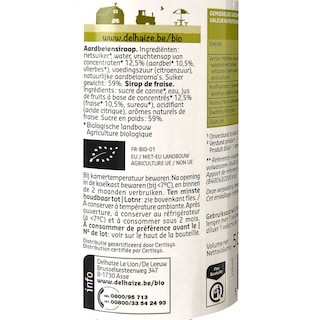 Delhaize | Bio | Sirop | Fraise | Bio 