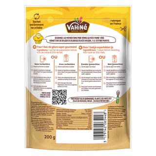 Vahiné | Mix | Préparation glace | Fraise 200 gr