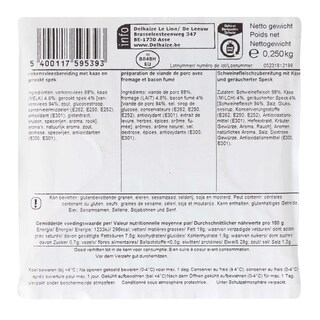 Delhaize | Burger | Bacon | Cheese 250 gr