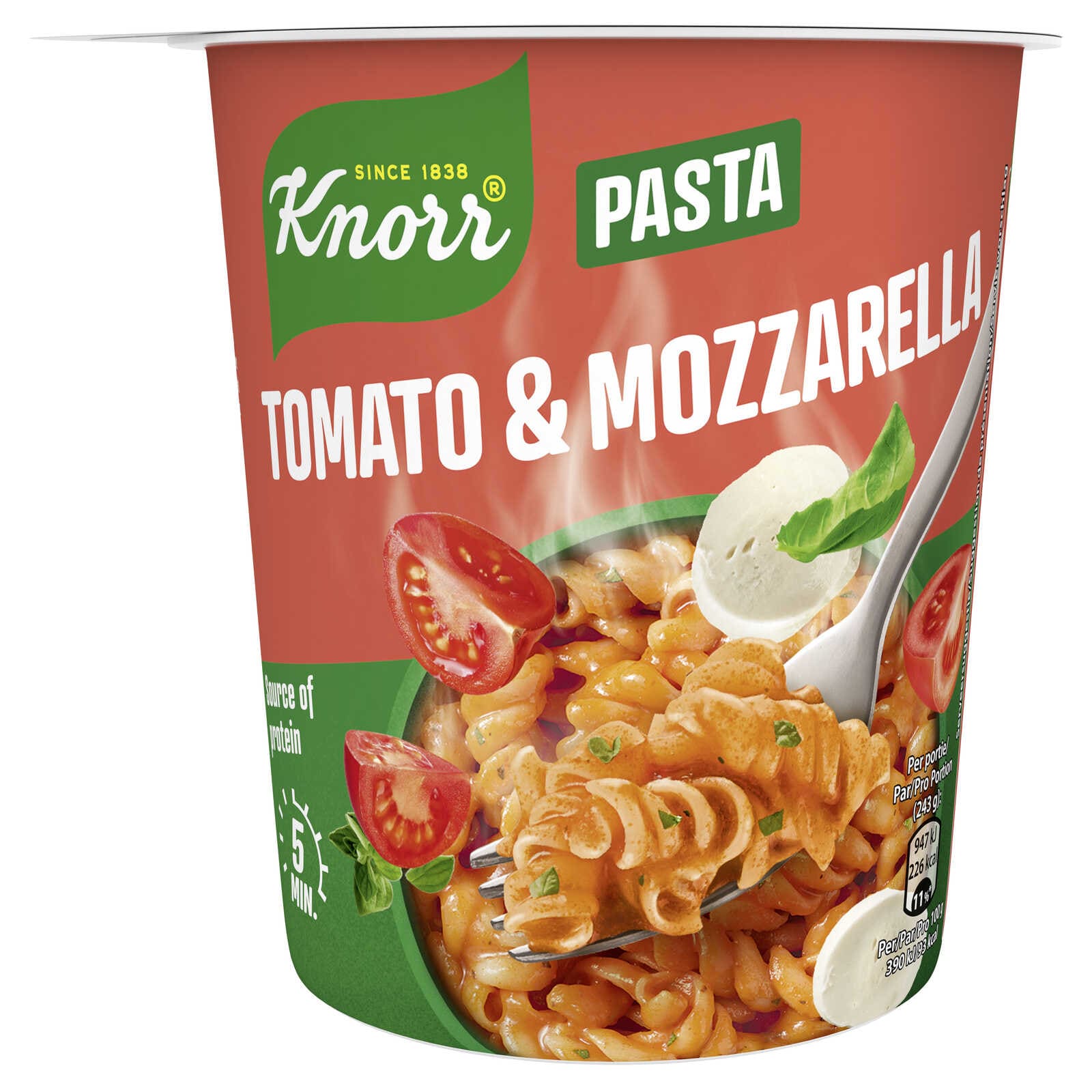 Knorr Pasta Snack | Pot |Tomaat Mozarella