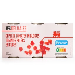 Delhaize | Tomaten | Gepeld | Blokjes 