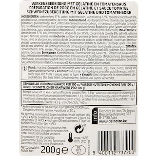 Delhaize | Tête pressée | Sauce tomate | Tranches 