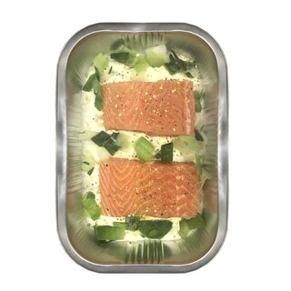 Delhaize | Truite saumonée sauce poireaux 
