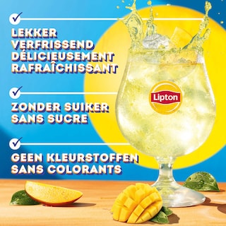 Lipton | Thé glacé | Green Mango Chamomile | Zero | Pétillante | RPET 