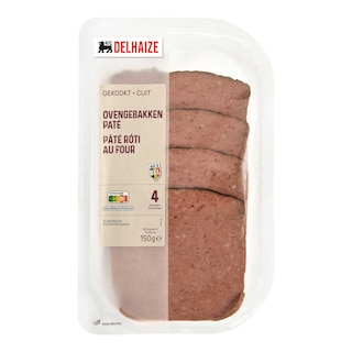 Delhaize | Ovengeroosterde paté | Sneetjes 