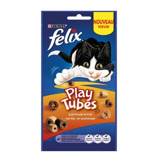 Purina | Felix | Aliment chat | Playtubes | Poulet & Foie | Snack 