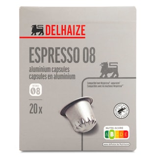 Delhaize | Koffie | Espresso 08 | 20 Caps 