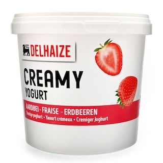 Delhaize | Yoghurt | Vol | Aardbei 