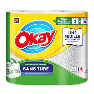 Okay | Keukenpapier | Zonder Koker | 2st | eco 