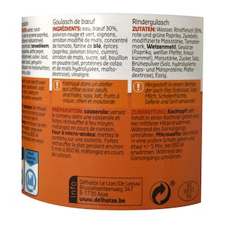 Delhaize | Goulash | Boeuf 
