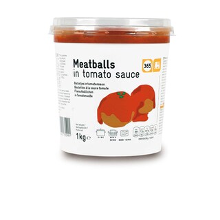 365 | Delhaize | Boulettes | Sauce tomate 