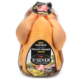St Sever | Poulet fermier jaune| Label rouge +/- 1,4 kg