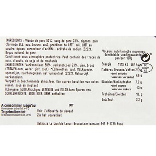 Delhaize | Boerenpensen | Zwart +/- 240 gr