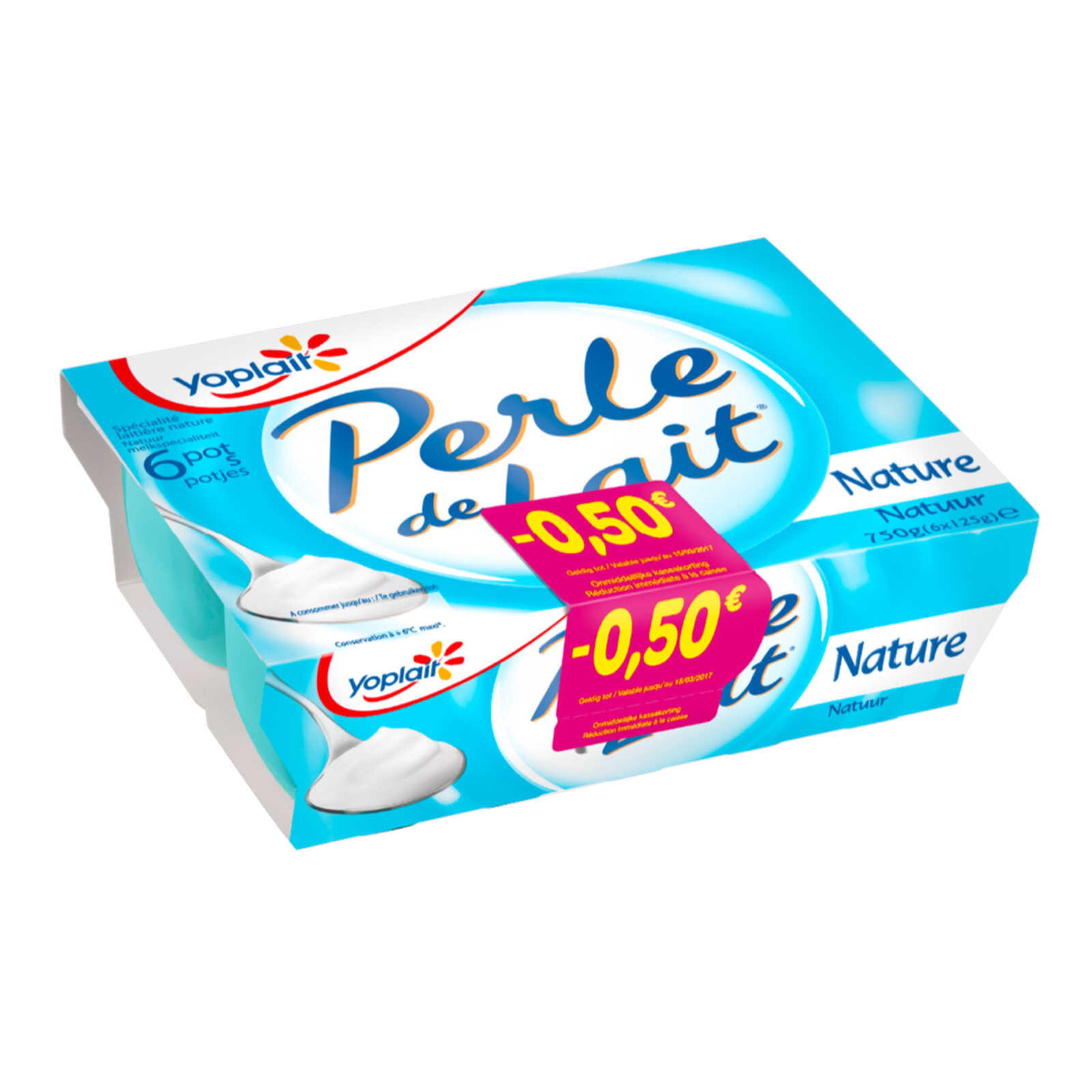 Yoplait | Perle de Lait | Spécialité laitière | Nature | Bon 