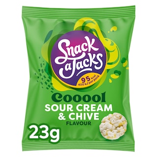 Snack A Jacks | Galette de Riz | Sour Cream & Chives | Mini 
