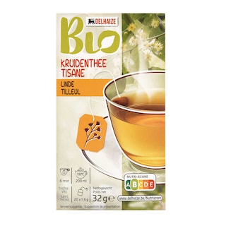 Delhaize | Bio | Kruidenthee | Linde | Zakjes | Bio 