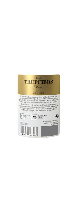 France-Frankrijk | Côtes du Rhône AC | Les Truffiers reserve Blanc 
