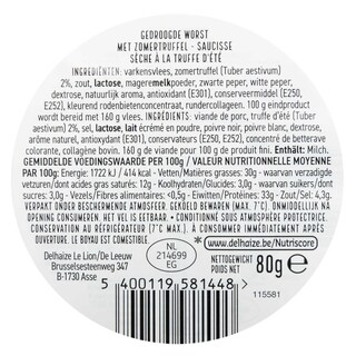 Delhaize | Fuet à la Truffe 80 gr