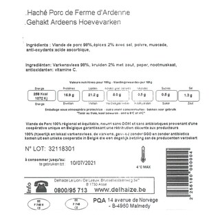 Delhaize | Gehakt | Hoevevarken | Ardens 