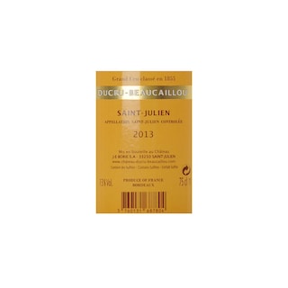 FR BORDEAUX SAINT JULIEN | Ducru Beaucaillou 2013 