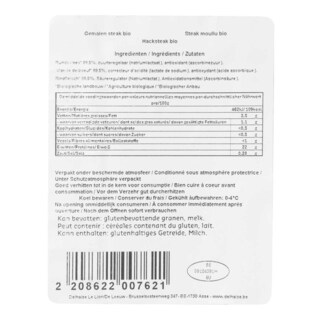 Delhaize | Bio | Steak | Moulu | Bio +/- 260 gr