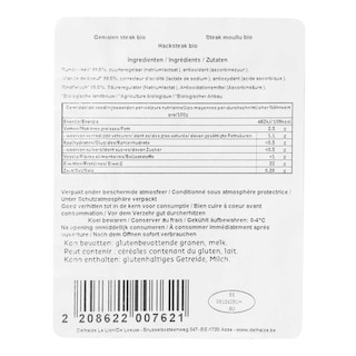 Delhaize | Bio | Steak | Gemalen | Bio 